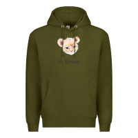 Army Green lion cute animals Premium Hoodie - RanaPortraitStore
