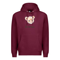 Burgundy lion cute animals Premium Hoodie - RanaPortraitStore