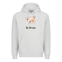 Dove Grey lion cute animals Premium Hoodie - RanaPortraitStore