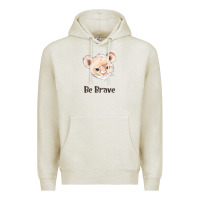 Oatmeal Heather lion cute animals Premium Hoodie - RanaPortraitStore