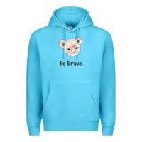 Ocean Blue lion cute animals Premium Hoodie - RanaPortraitStore
