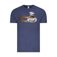 Vintage Denim coffee time Vintage Tee - BarkalooDesign
