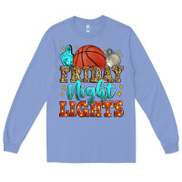 Colony Blue friday night lights basketball Long Sleeve Tee - Zillion Design Studio