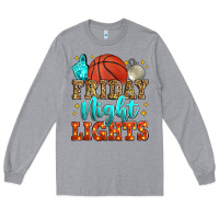 Heather Grey friday night lights basketball Long Sleeve Tee - Zillion Design Studio