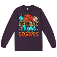 Plum friday night lights basketball Long Sleeve Tee - Zillion Design Studio