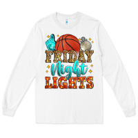 White friday night lights basketball Long Sleeve Tee - Zillion Design Studio