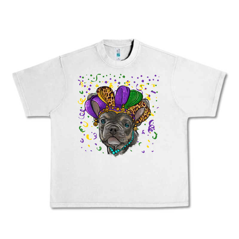 Mardi Gras French Bulldog Urban Heavy Tee by RanaPortraitStore | Teevron