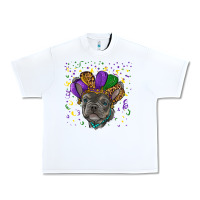 White mardi gras french bulldog Urban Heavy Tee - RanaPortraitStore