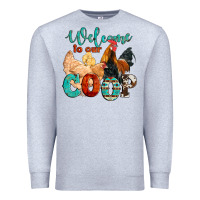 Heather Grey welcome to our coop Premium Sweatshirt - Artiststas