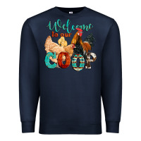 Navy welcome to our coop Premium Sweatshirt - Artiststas
