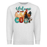 Oatmeal Heather welcome to our coop Premium Sweatshirt - Artiststas