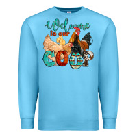 Ocean Blue welcome to our coop Premium Sweatshirt - Artiststas