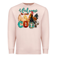 Pale Pink welcome to our coop Premium Sweatshirt - Artiststas