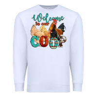 White welcome to our coop Premium Sweatshirt - Artiststas