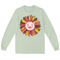 Matcha pig sunflower Long Sleeve Tee - RanaPortraitStore