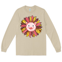 Mushroom pig sunflower Long Sleeve Tee - RanaPortraitStore