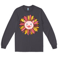 Smoke pig sunflower Long Sleeve Tee - RanaPortraitStore