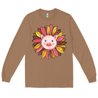 Toasted Coconut pig sunflower Long Sleeve Tee - RanaPortraitStore