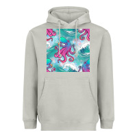 Moon Dust ocean waves octopus seamless pattern Heavyweight Hoodie - BundleAndBundleShop