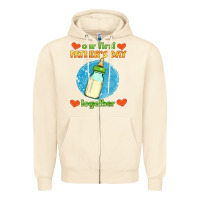 Sandshell our first father's day together and baby bottle Zipper Hoodie - HRA Design Shop