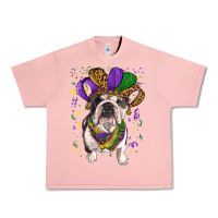 Salmon Mardi gras hat  english bulldog Urban Heavy Tee - RanaPortraitStore