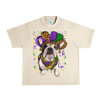 Sandshell Mardi gras hat  english bulldog Urban Heavy Tee - RanaPortraitStore