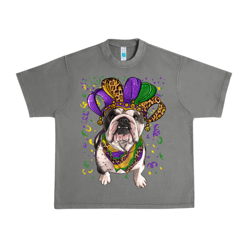 Mardi Gras Hat  English Bulldog Urban Heavy Tee by RanaPortraitStore | Teevron