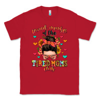 Red proud member of the tired moms club Classic Tee - Zillion Design Studio