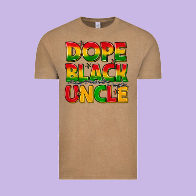 Dope Black Uncle With Stars Vintage Tee Designed By Texasbilliewilder