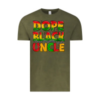 Vintage Olive dope black uncle with stars Vintage Tee - texasbilliewilder