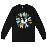 Black penguin sunflower Long Sleeve Tee - RanaPortraitStore