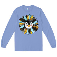 Colony Blue penguin sunflower Long Sleeve Tee - RanaPortraitStore