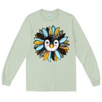 Matcha penguin sunflower Long Sleeve Tee - RanaPortraitStore