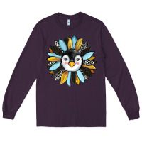 Plum penguin sunflower Long Sleeve Tee - RanaPortraitStore