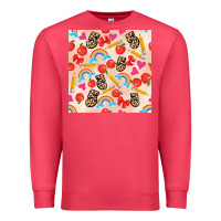Cardinal back to school seamless pattern 5 (3600x3600) Premium Sweatshirt - AdoDesignShop