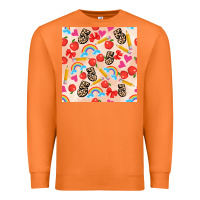 Carrot back to school seamless pattern 5 (3600x3600) Premium Sweatshirt - AdoDesignShop
