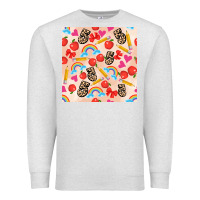 Oatmeal Heather back to school seamless pattern 5 (3600x3600) Premium Sweatshirt - AdoDesignShop