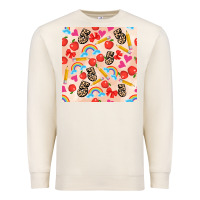 Sandshell back to school seamless pattern 5 (3600x3600) Premium Sweatshirt - AdoDesignShop