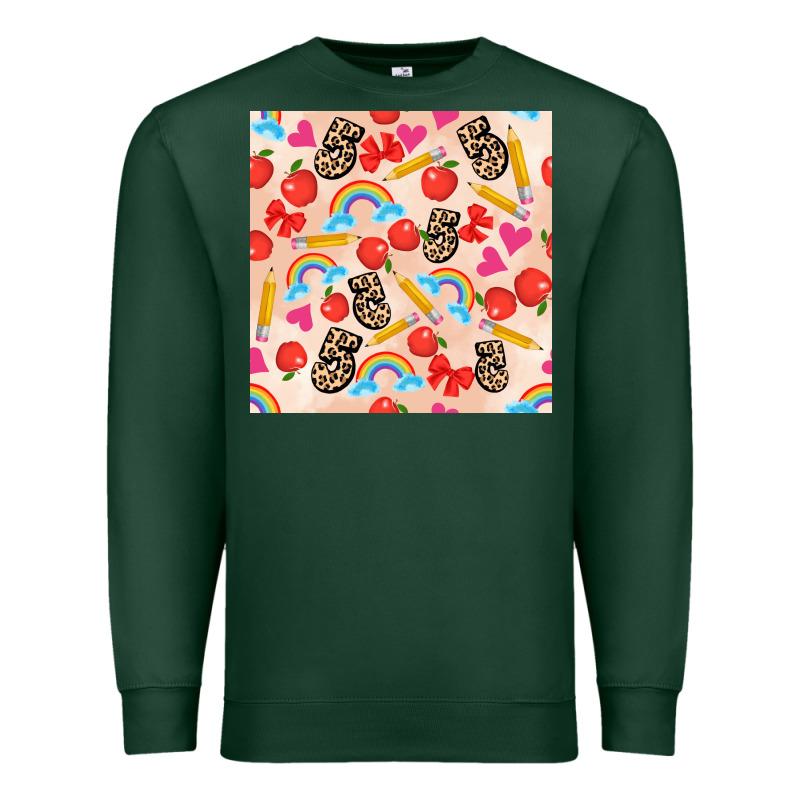 Back To School Seamless Pattern 5 (3600x3600) Premium Sweatshirt by AdoDesignShop | Teevron