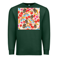 Sports Green back to school seamless pattern 5 (3600x3600) Premium Sweatshirt - AdoDesignShop