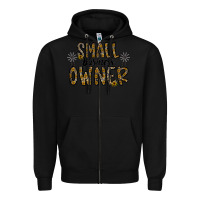 Black small business owner Zipper Hoodie - CowhideDigitalArt