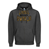Charcoal Heather small business owner Zipper Hoodie - CowhideDigitalArt