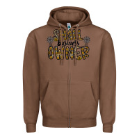 Chestnut small business owner Zipper Hoodie - CowhideDigitalArt