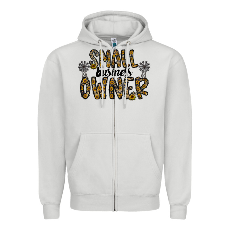 Small Business Owner Zipper Hoodie by CowhideDigitalArt | Teevron