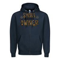 Navy small business owner Zipper Hoodie - CowhideDigitalArt