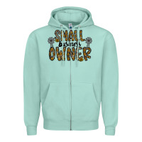 Seafoam small business owner Zipper Hoodie - CowhideDigitalArt