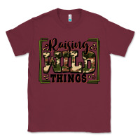 Burgundy raising wild things Classic Tee - Zillion Design Studio