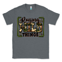 Charcoal Heather raising wild things Classic Tee - Zillion Design Studio