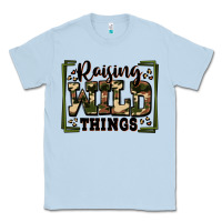 Dusty Blue raising wild things Classic Tee - Zillion Design Studio