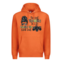 Carrot the best things in life mess up your hair Premium Hoodie - MaliasSmallBusiness